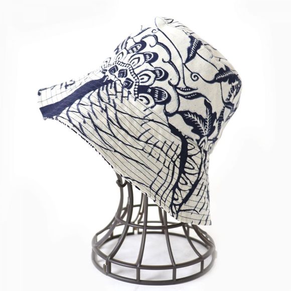 Dior Dior Logo Metal Bucket Hat 57 Navy Gray Cotton Hats 01DJW924 - Picture 3 of 10